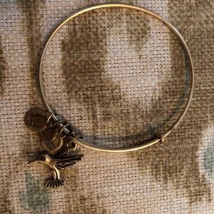 Alex and Ani Hummingbird Charm Bracelet